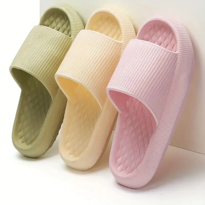 Summer EVA slippers-non-slip, deodorant, quilted comfortable platform slippers, various colors, suitable for home and bathroom u