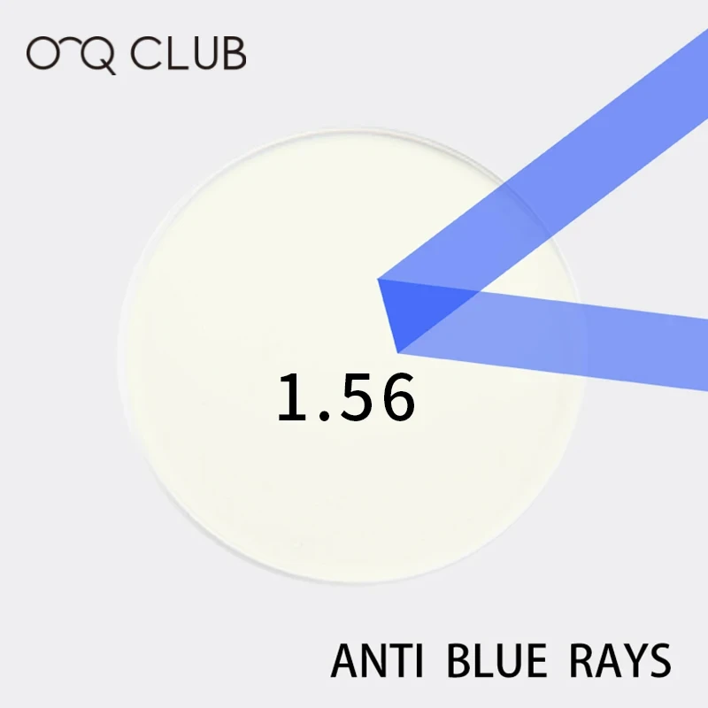 

O-Q CLUB 1.56 Anti Blue Light Prescription CR-39 Resin Aspheric Glasses Lenses Myopia Hyperopia Astigmatism Lens