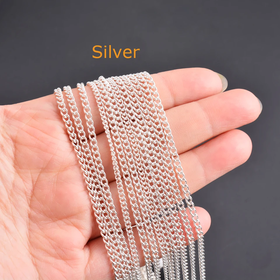 Chaîne Collier Acier Inox 304 Argenté – 40-100 Cm Réglable + Extension 5 Cm – 2 Mm Épaisseur – Bijoux Femme