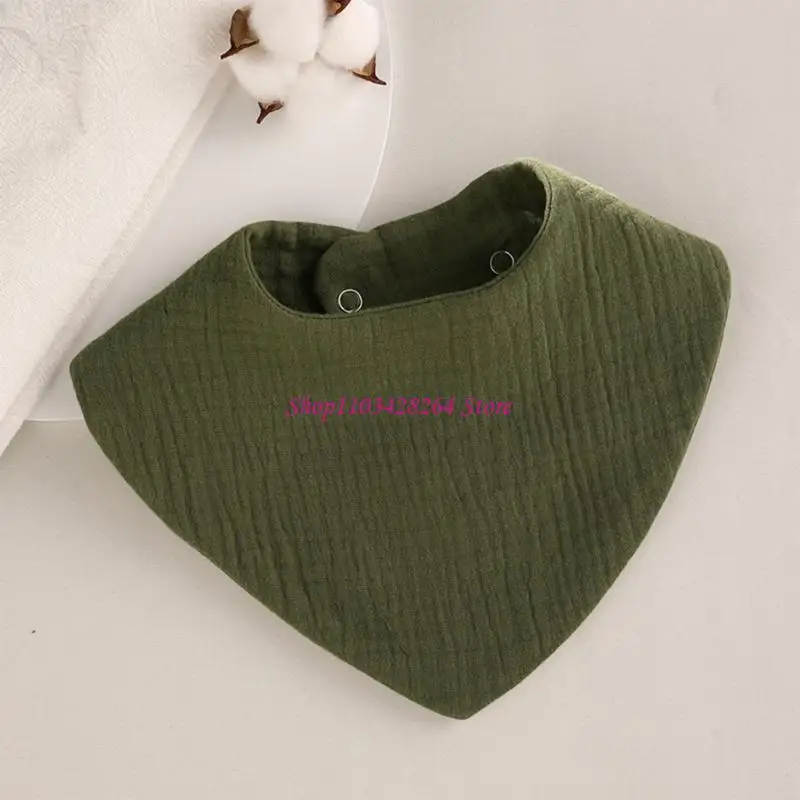 مرايل أطفال ملونة 6 طبقات مرايل لحديثي الولادة أوشحة أطفال أنيقة باندانا للأطفال مرايل لعاب أطفال من القماش للأولاد والبنات #4