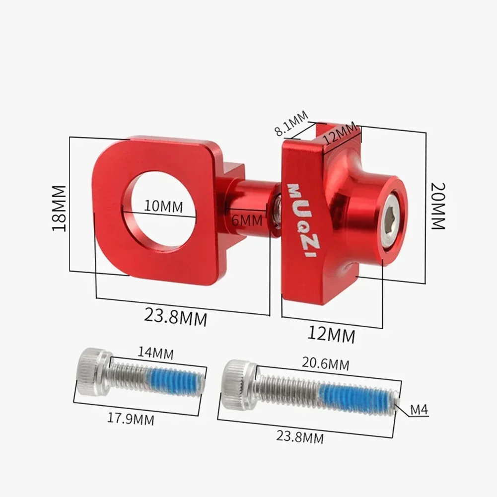 

Bicycle Chain Adjuster Tensioner Black/Red/Gold/Silver Chain Adjuster Tensioner Cycling Supplies Riding Single Speed