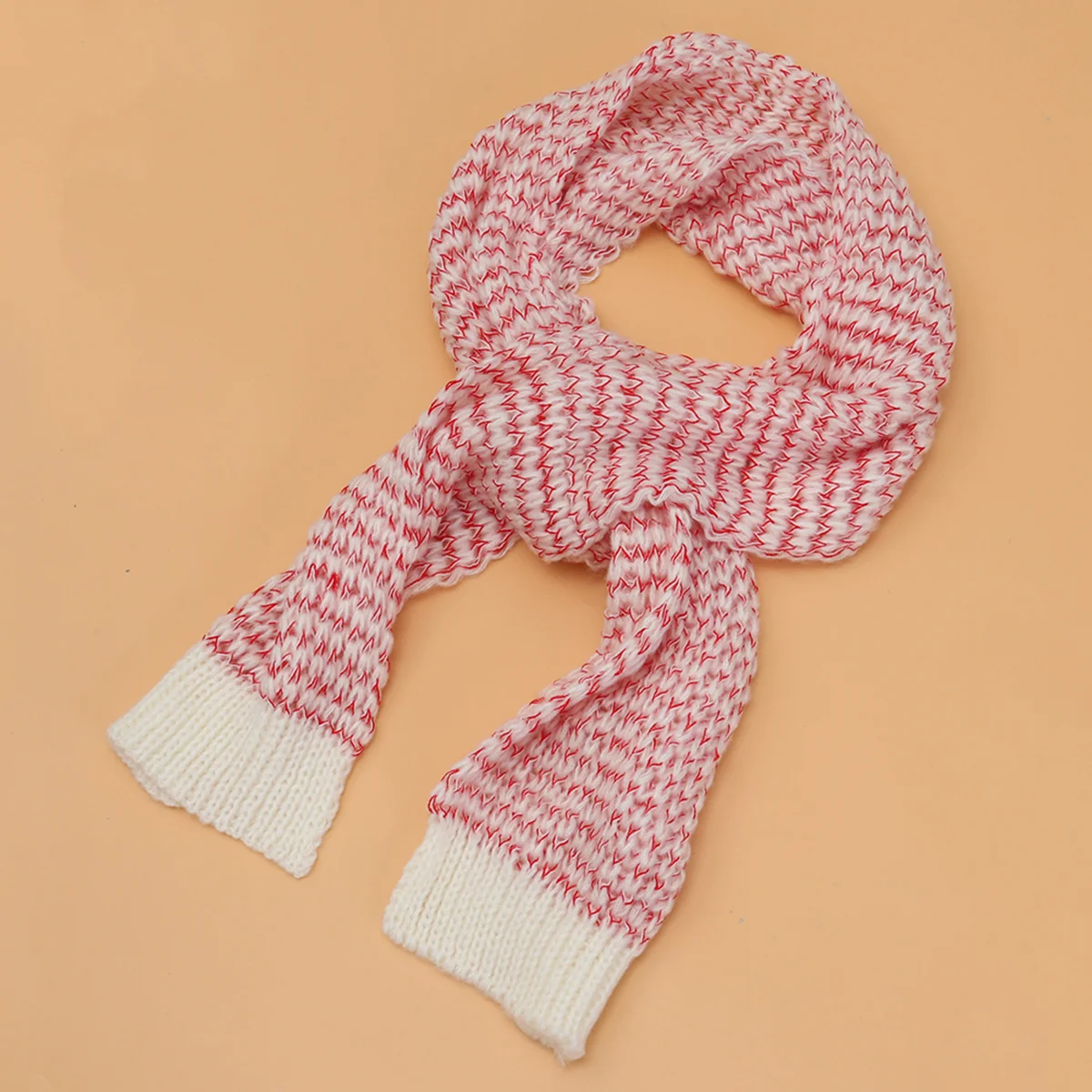 Long Mohair Wool Warm Scarf Wrap Shawl Plaid (White) Mohair Wool Shawl