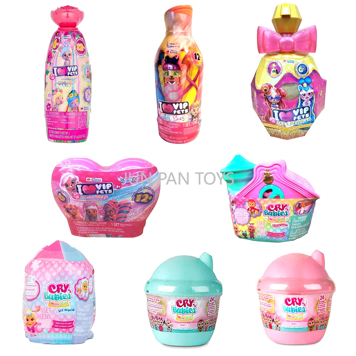 Cry Babies I Love Vip Pets Мини-вентиляторы Spring Vibes Series 1 Para Cole единственный сюрприз Парикмахерская для собак слепая коробка игрушка для девочек 1 шт.