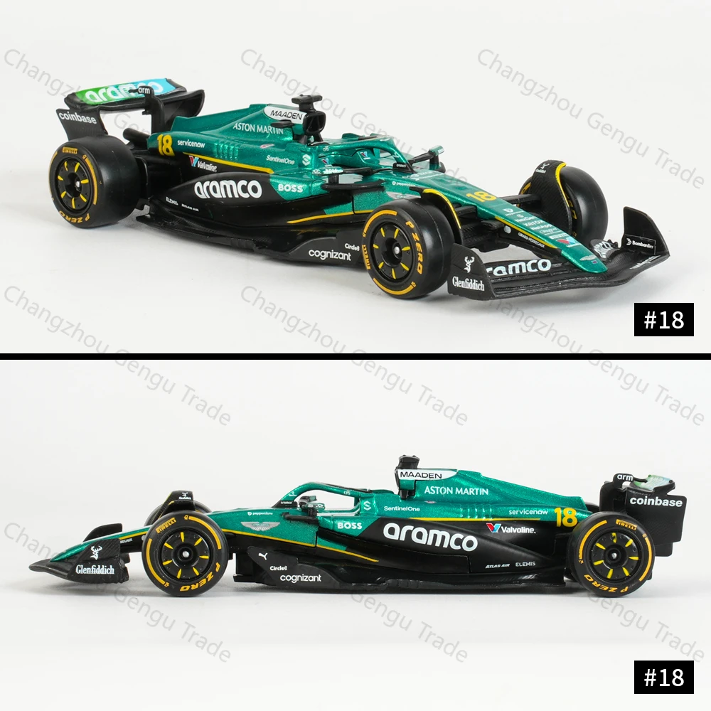 bburago-1-43-aston-martin-amr25-2025-18-modelo-de-carro-de-formula-1-f1-em-liga-fundida-para-simulacao-estatica