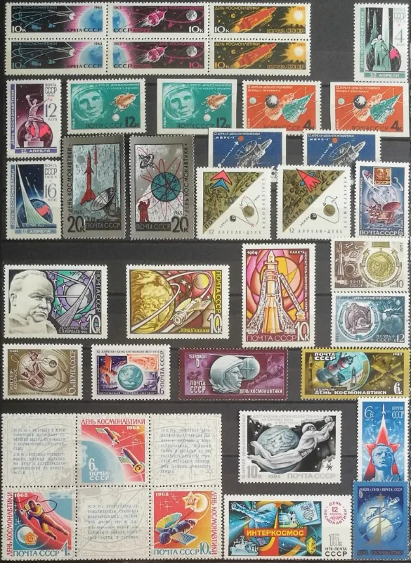 

28 Sets, Total 60 PCS, 1963-91, Aerospace Festival, Real Original Post Stamps for Collection