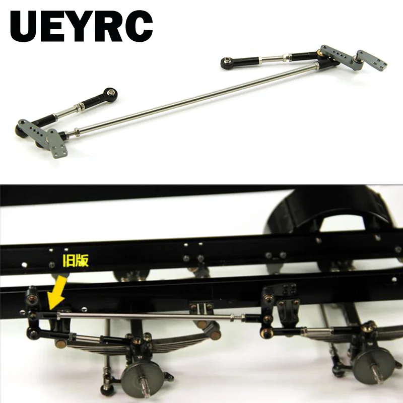 

Metal 8X8 Linkage Steering Rod Set for 1/14 Tamiya RC Truck Tipper SCANIA 770S VOLVO BENZ MAN TGX LESU Car Accessories