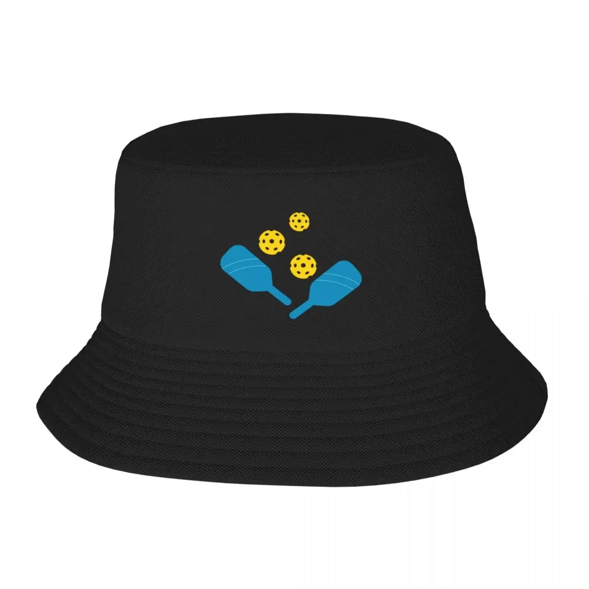 Fun Pickleball Paddles Pattern Bucket Hat Snapback Cap Bobble Hat Luxury Cap Man Women's