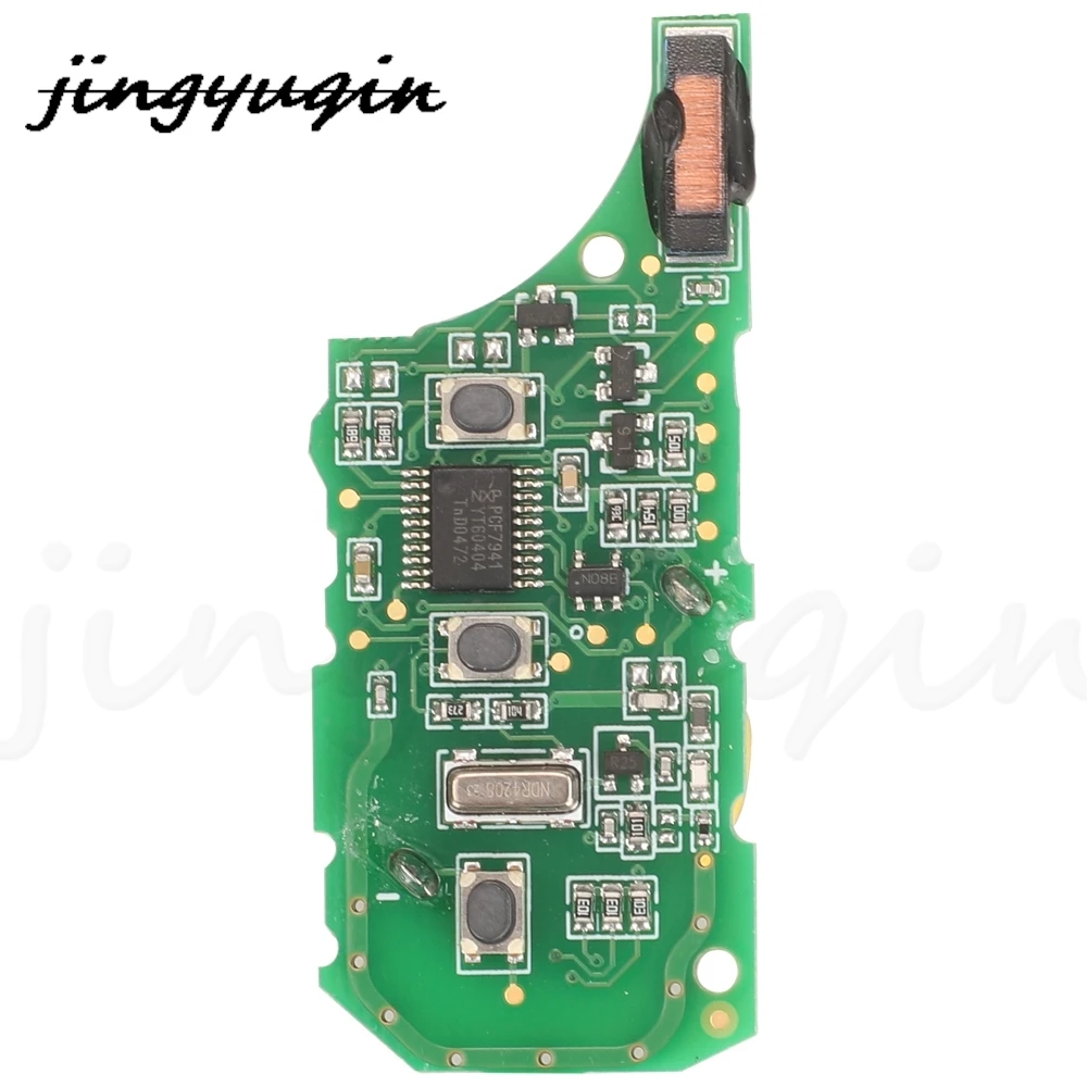 jingyuqin Remote Car Key Circuit Board Fob 315/433MHz ID46 PCF7941 For RANGE ROVER Sport Land Rover Discovery 3 Rechargeable