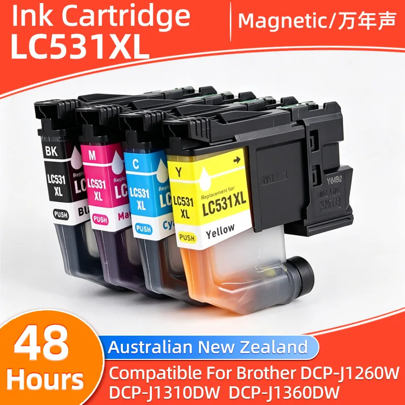 australia-new-zealand-lc531-lc531xl-ink-cartridge-compatible-for-brother-dcp-j1260w-j1310dw-dcp-j1360dw-multifunctional-printer