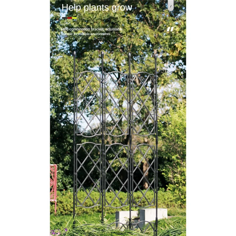 AA19 Plant Climbing Rattan Frame Outdoor Climbing Plant Garden Trellis Potted Plant Trellis Plant Support Screen Style Frame