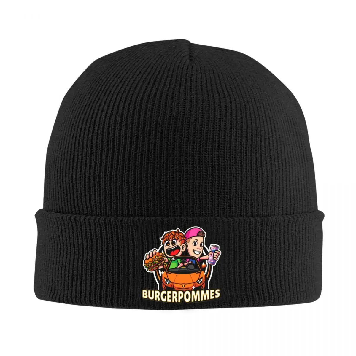 Burgerpommes ICrimax Cartoon Hat Autumn Winter Skullies Beanies Warm 2024 New Songs Caps Female Male Knitted Caps