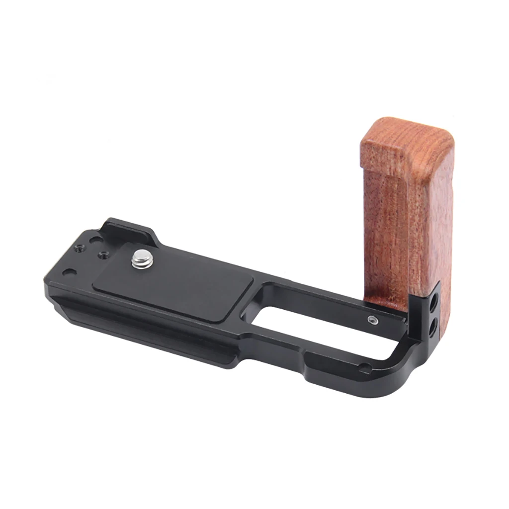 Quick Release L Plate for Sony Zv1 ZV1f ZV-1M2 L-shaped Board of Wooden Handle DSLR Extend Accessories for Arca Swiss Tripod