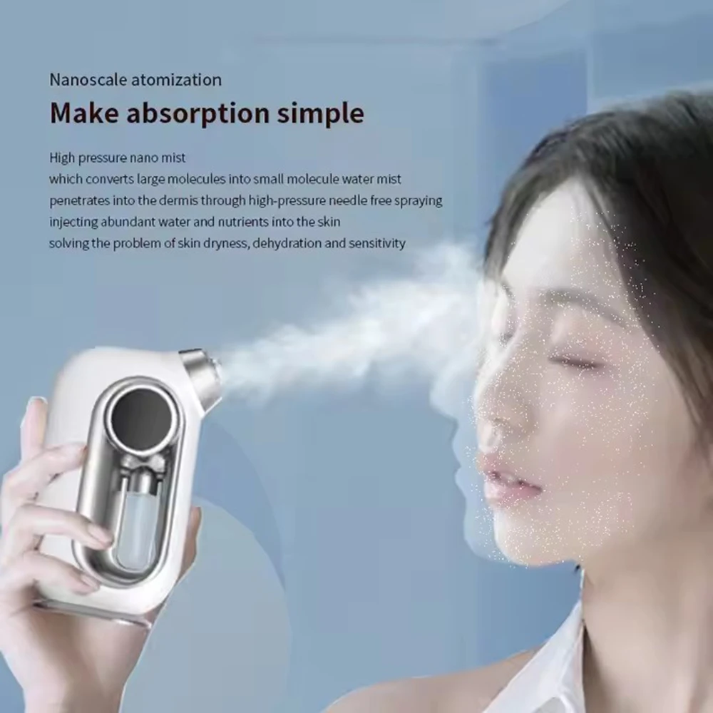 NIEUW Facial Mist Sprayer Luchtbevochtiger Oplaadbare Vaporizer Facial Steamer Hydraterende Schoonheid Instrument Gezichtsverzorging Tool