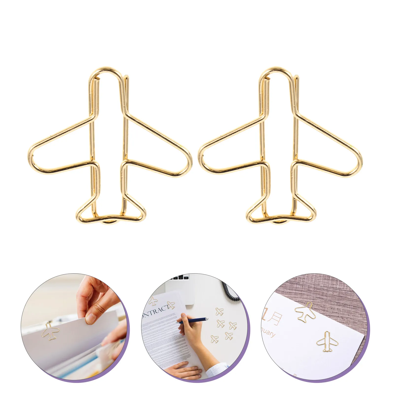 

20 шт. портативных легких металлических скрепок в форме самолета для документов, блокнотов, заметок, для путешествий и совещаний