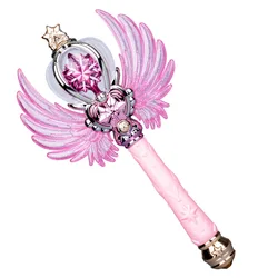 New Girls Princess Magic Wand Kids Toys Little Magic Fairy With Music Rotating Ball Magic Wand Little Girls Light-emitting Toys