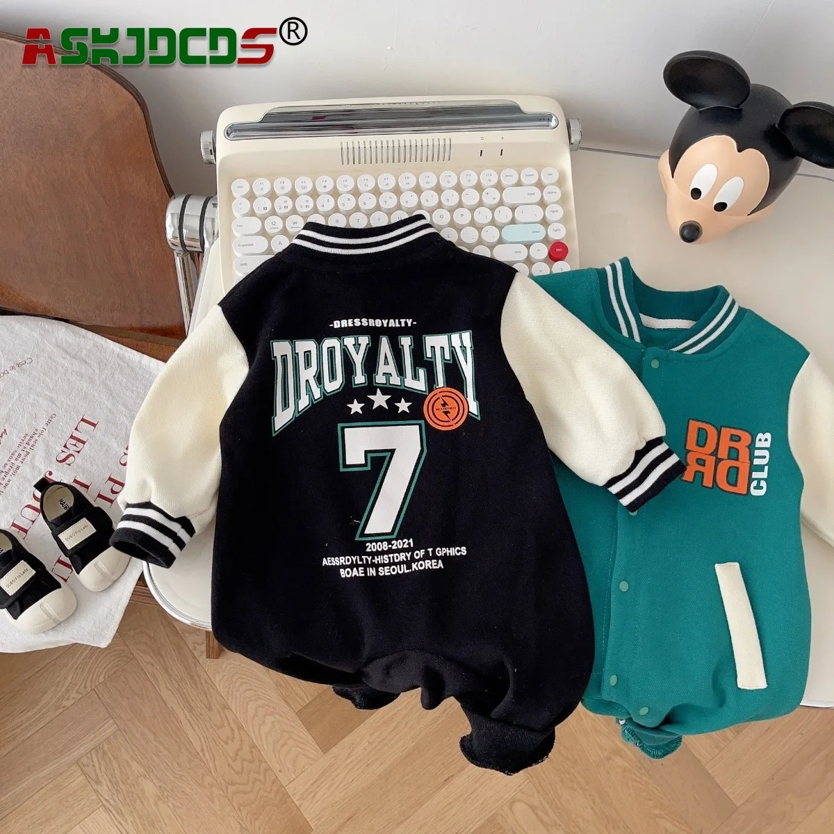 

New In: 2023 Autumn Collection Newborn Baby Boys Full Sleeve Patchwork Letter Print Jumpsuits Fashion Toddler Romper Infant Kids