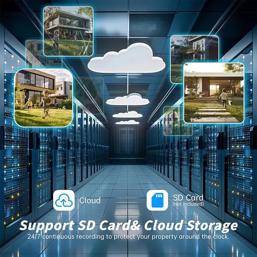 

8-мегапиксельная Wi-Fi камера, наружная беспроводная PTZ-камера видеонаблюдения