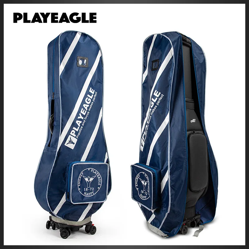 PLAYEAGLE Golf Travel Bag Waterproof Cover Foldable PE Golf Club Case for Airplane