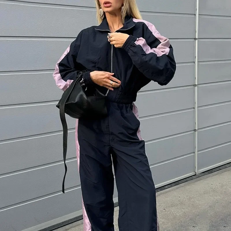 Women Outfits Windbreaker Set Autumn & Winter Temperament Commuting Women's Fashion Sports Casual Jacket & Pants Two-piece Sets