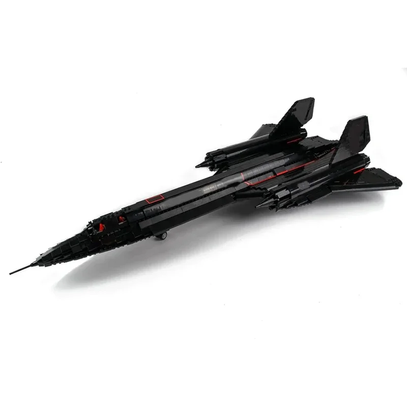 Military Series Moc Building Blocks SR-71 Blackbird Aircraft Model Technology Bricks DIY Assembly Airplane Toys For