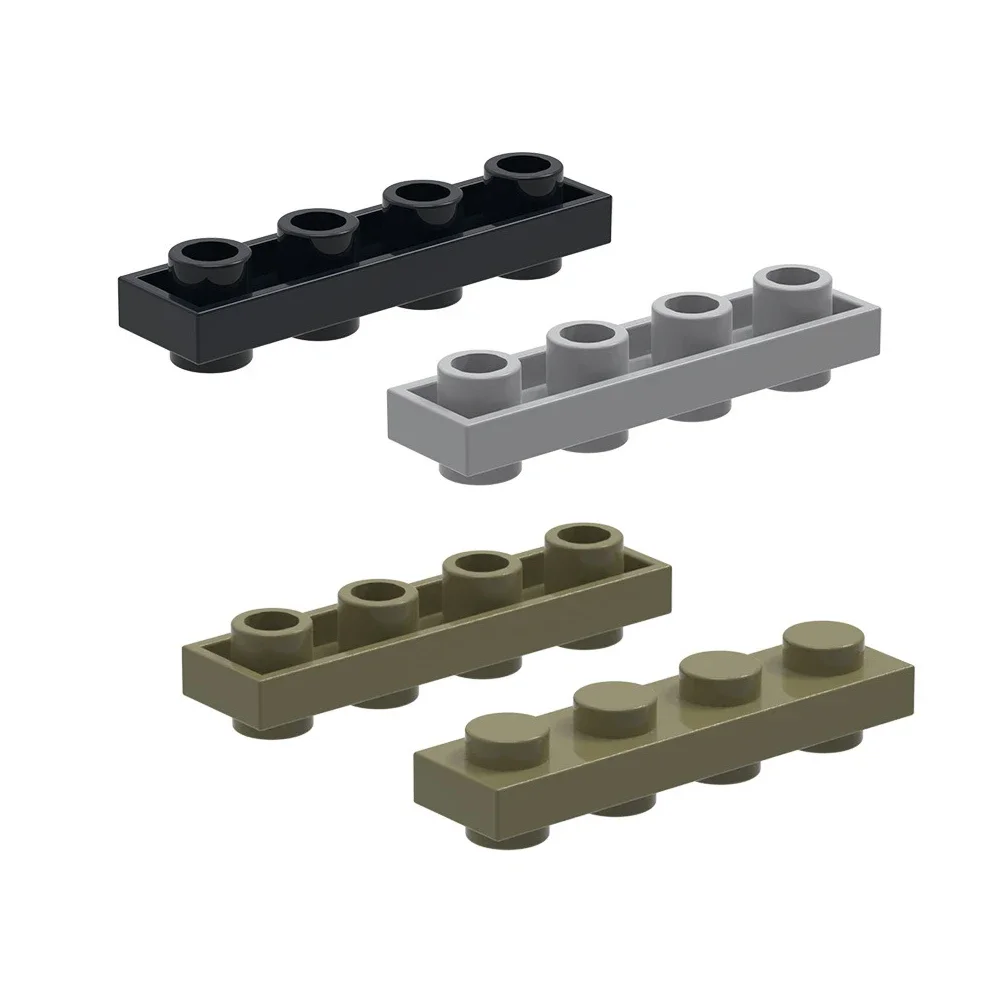 MOC 10PCS Part Bricks 3710 11001w 1x4 Special Plates Board Both Sides Dots Building Blocks Set Special Particle Toys Kids Gifts