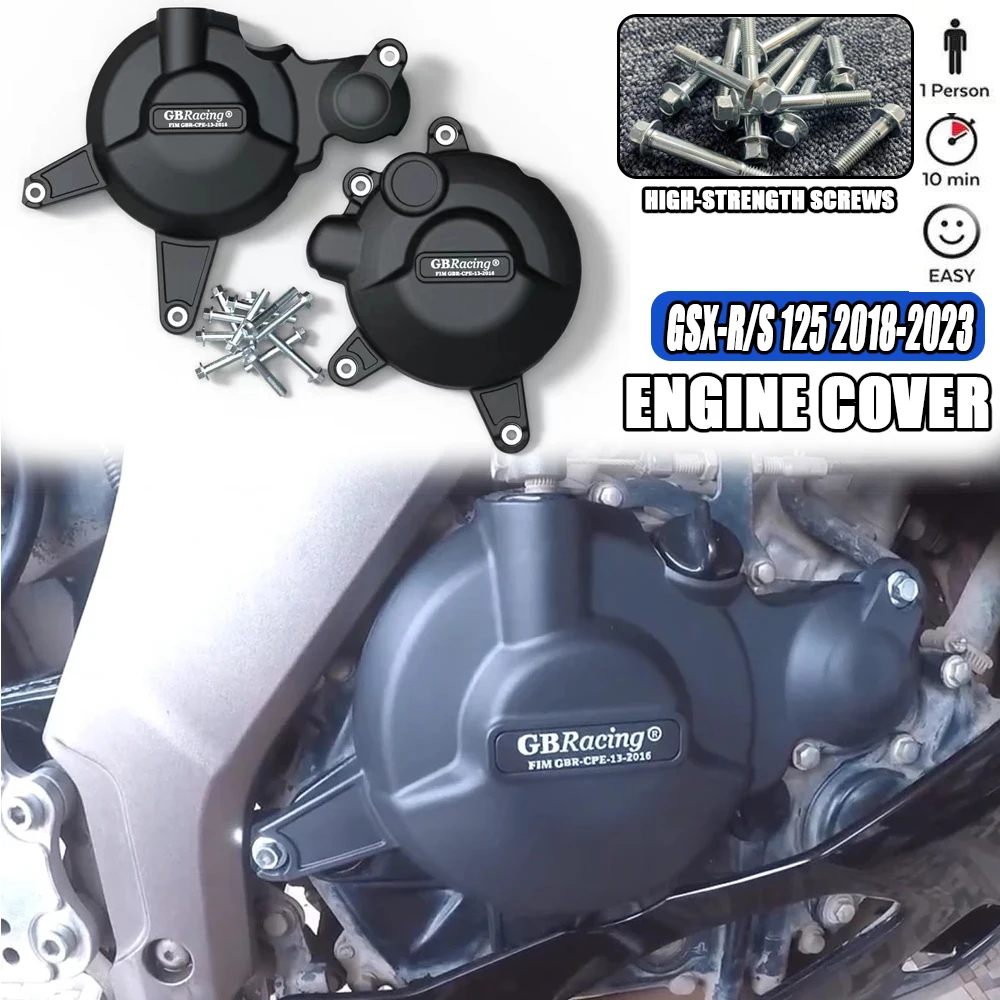 

Motorcycles Engine Cover For SUZUKI GSX-R125 GSX-S125 2018-2023 GSX-R150 GSX-S150 2016-2023 secondary enginecover set Protection