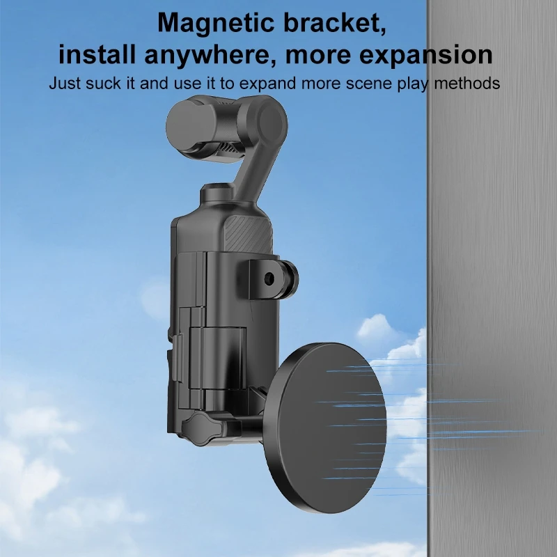 PULUZ Protective Frame Magnetic Desktop Mount Angle Adjustable Base For DJI OSMO Pocket 3 Accessories