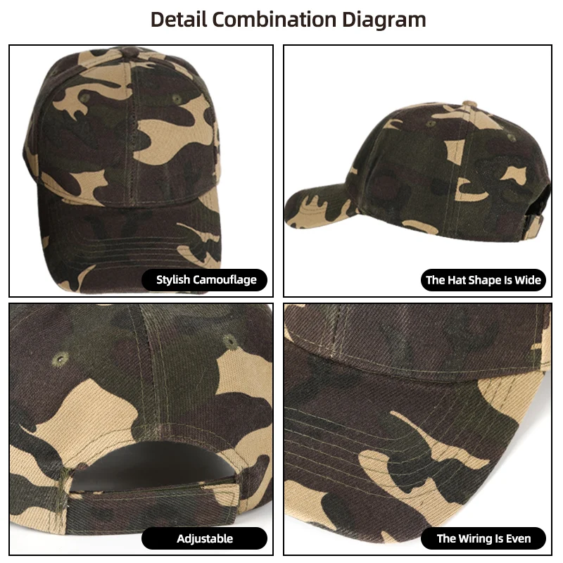 Male Outdoor Sunscreen Cap Quick-Drying Baseball Cap For Men Jungle Leaves Camouflage Unisex Caps Thin Hats For Mountaineering