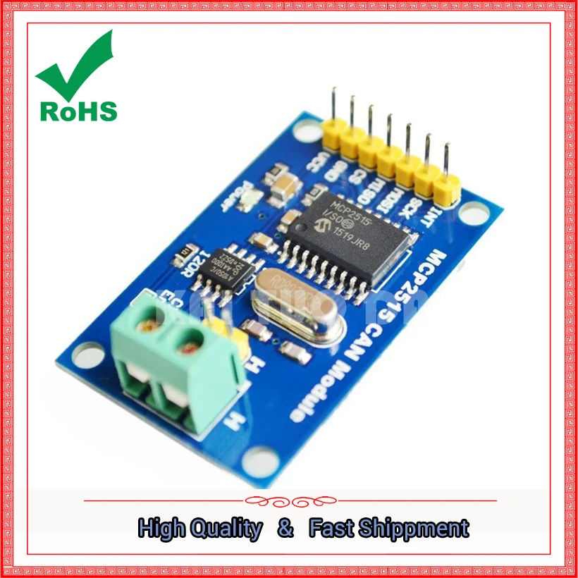 MCP2515 CAN Bus Module TJA1050 Receiver SPI Protocol 51 Single Chip Microcontroller Program Routine Board