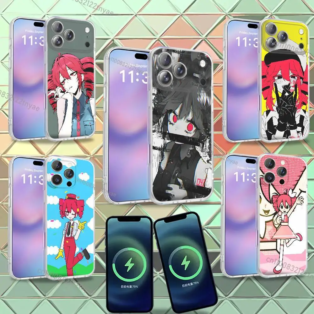 

Fukouna Girl K-Kasane T-Teto For iPhone 17,12,11,14,13,15,16,Plus,Air,Pro,Max,E,Mini for Magsafe Magnetic Frosted Phone Case