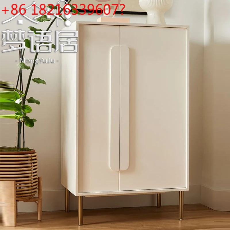 

Solid wood light luxury children's Nordic simple modern bedroom double door short wardrobe floor locker