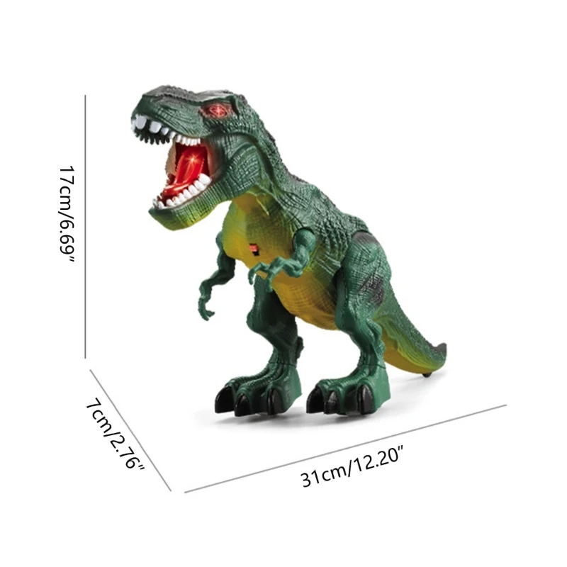 Glowing Dinosaur Walking Toy with Light&Sound for Boy and Girls Interactive Play