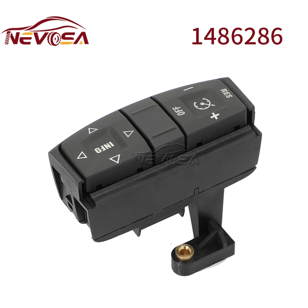 NEVOSA For Scania 1486286 1486287 Truck Panel Cruise Steering Wheel Control Switch Lower Panel Switch Module 7Pins 1486287S51