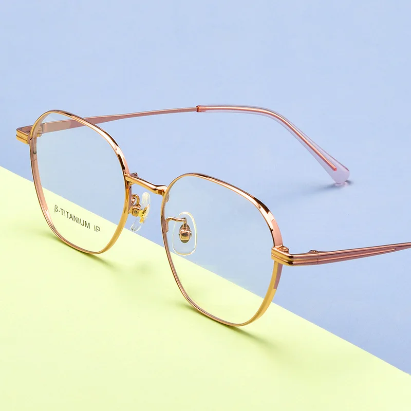 51-18 إطار نظارات من التيتانيوم النقي وصفة طبية عالية لقصر النظر إطار صغير إطار من التيتانيوم نظارات قراءة تحجب الضوء الأزرق #2