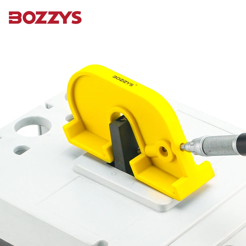 BOZZYS Yellow Safety Simple Circuit Breaker Lcokout for Electrical Isolation Lockout to Prevent Accidents BD-D05-5