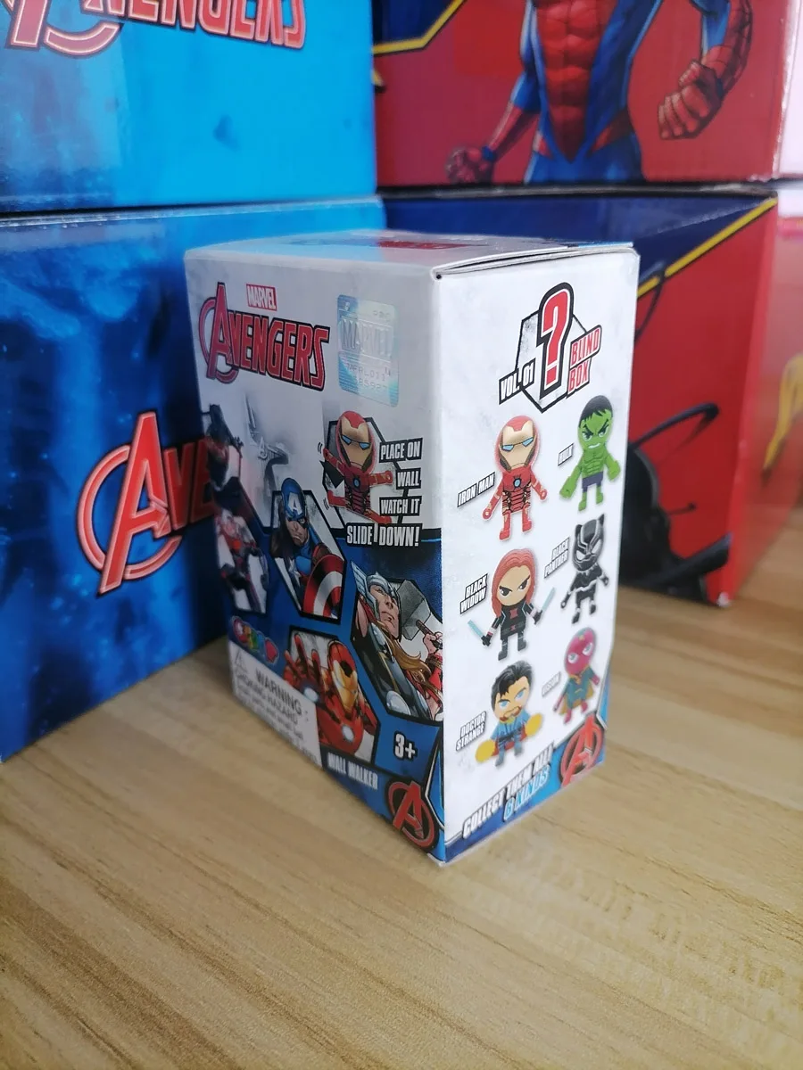 Marvel Avengers Dynamic Wall Climbing Hulk Blind Box Iron Man Dr. Strange Dolls Gifts Toy Model Anime Figures Collect Ornaments