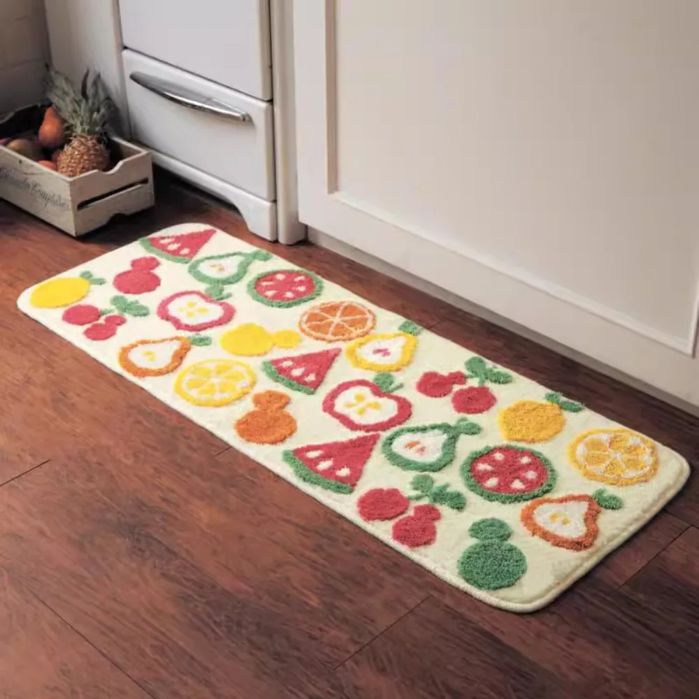 

Kitchen L-shaped Full-paved Long Mat, Bathroom Water-absorbing Non-slip Soft Foot Mat, Japanese Long Balcony