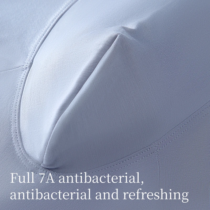 SUJIIN 3Pcs/Lot Seamless Boxers Men Summer Solid Underwear Man Breathable Moisture Wicking Shorts Panties Male Underpants XN003