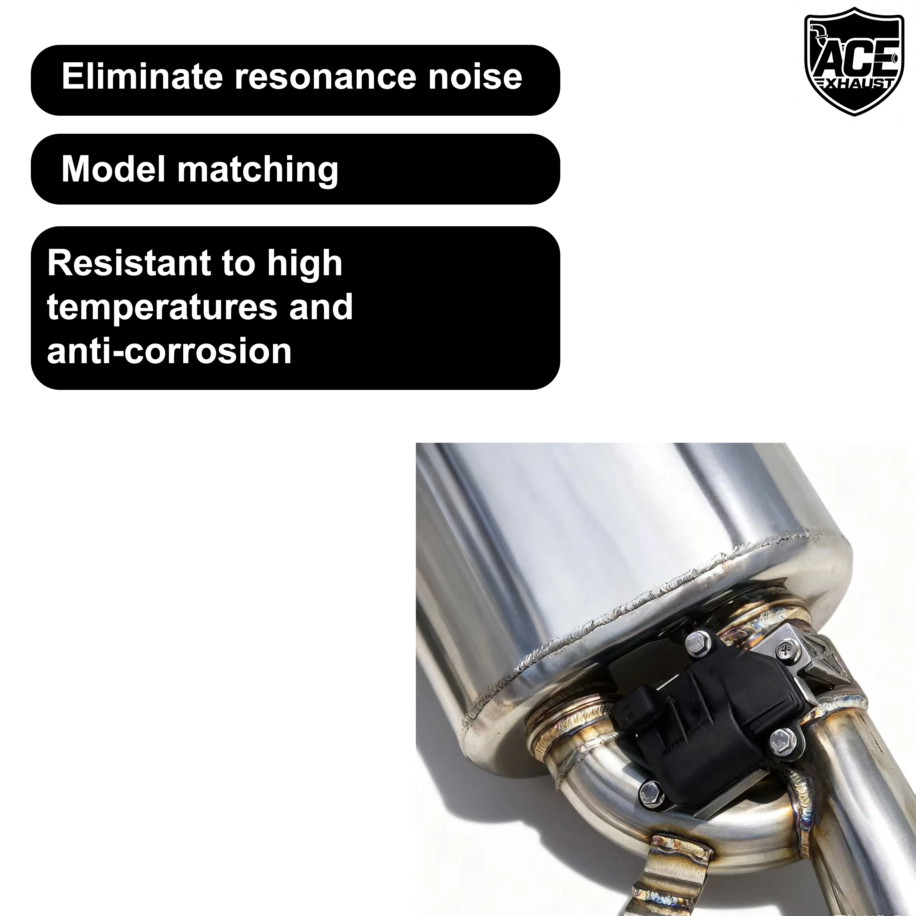 ACE für BMW 335i E90 E91 E92 E93 N54 3.0T Valvetronic Schalldämpfer Auspuff Catback Tuning Edelstahl Performance Auspuffrohr – Detail 8