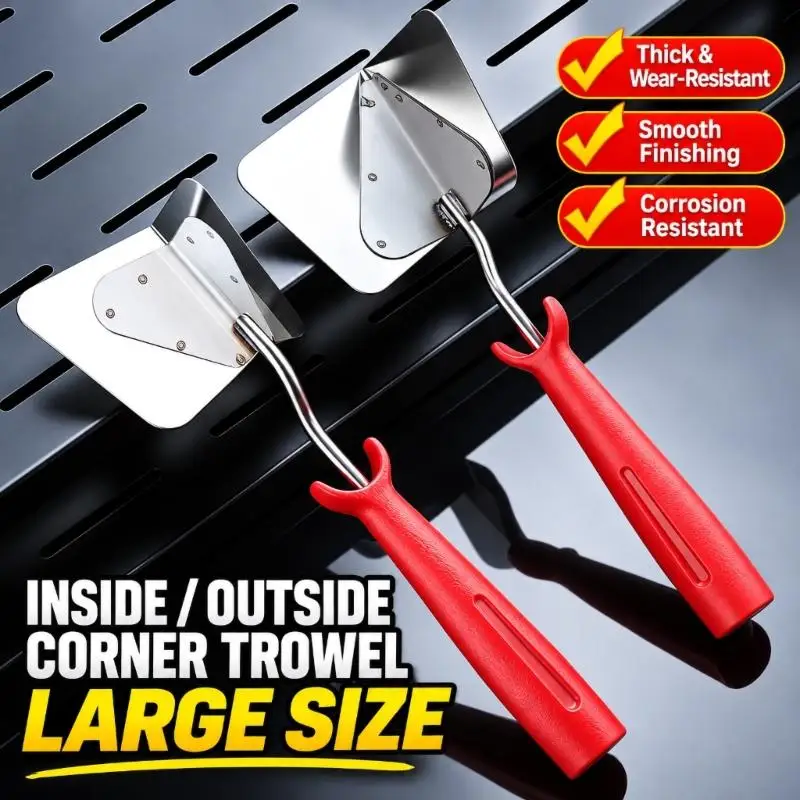 652F Handheld Wall Corner Trowel Tool for Shaping and Smoothing Putty Surfaces