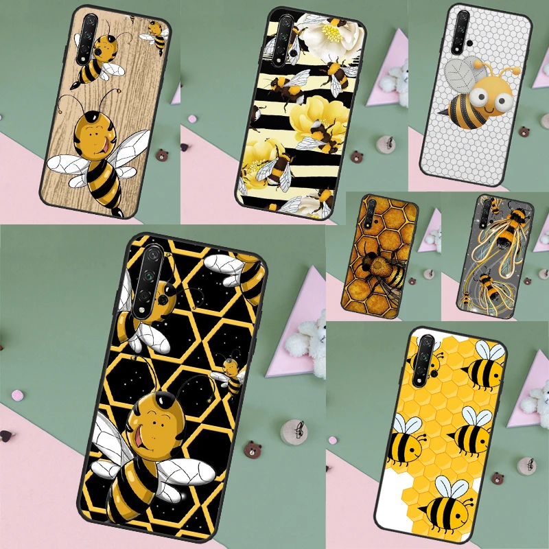 Bumble Bee Honeycomb Honey Case For Huawei Nova 5T 10 9 SE 7i 8i 11i Y60 Y61 Y70 Y90 P20 P40 P30 Lite P60 Pro P Smart