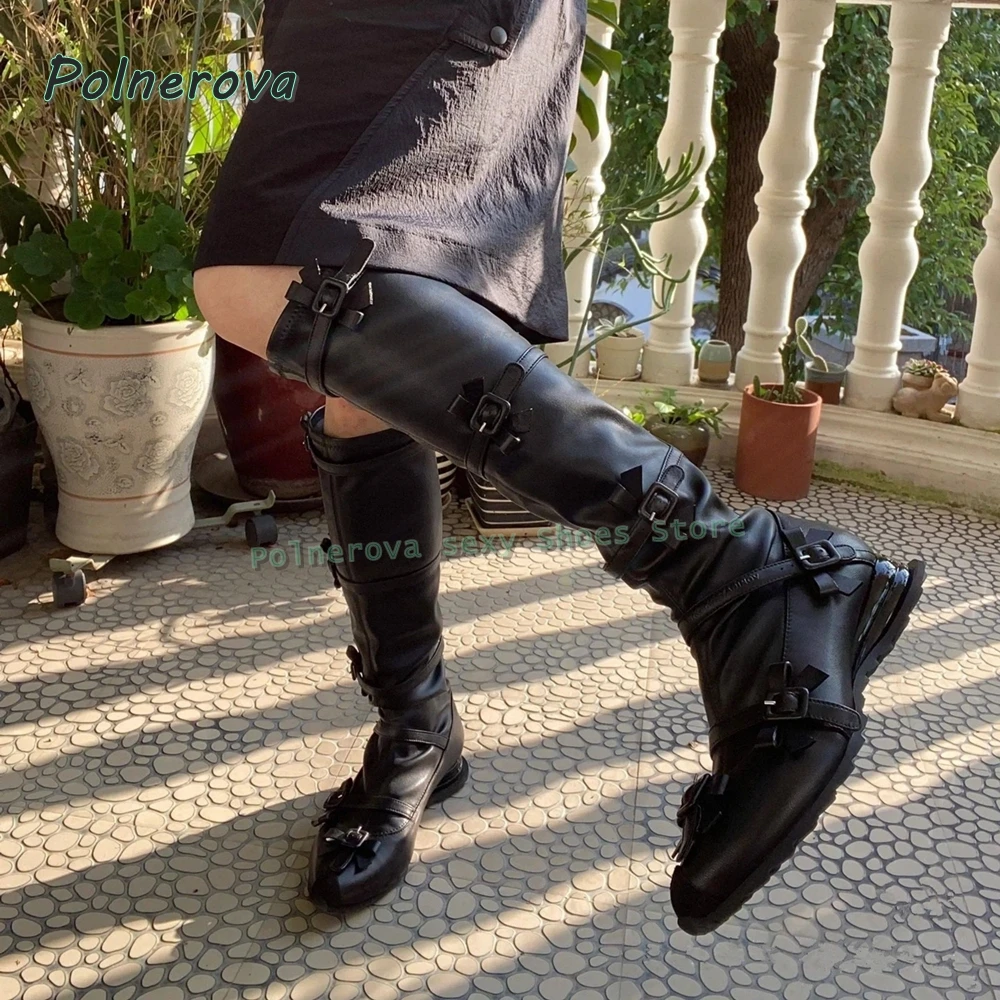 Black Bowknot Fashion Long Boo - Women'S Fashion Trends Spring 2026 评论和价格