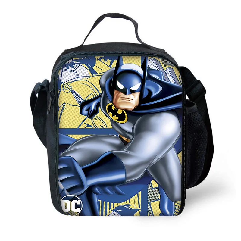 Super Hero B-BatmanS Child Insulated Large Capacity Bag for Boy Girl Student Outdoor Picnic Resuable Thermal Cooler Lunch Box