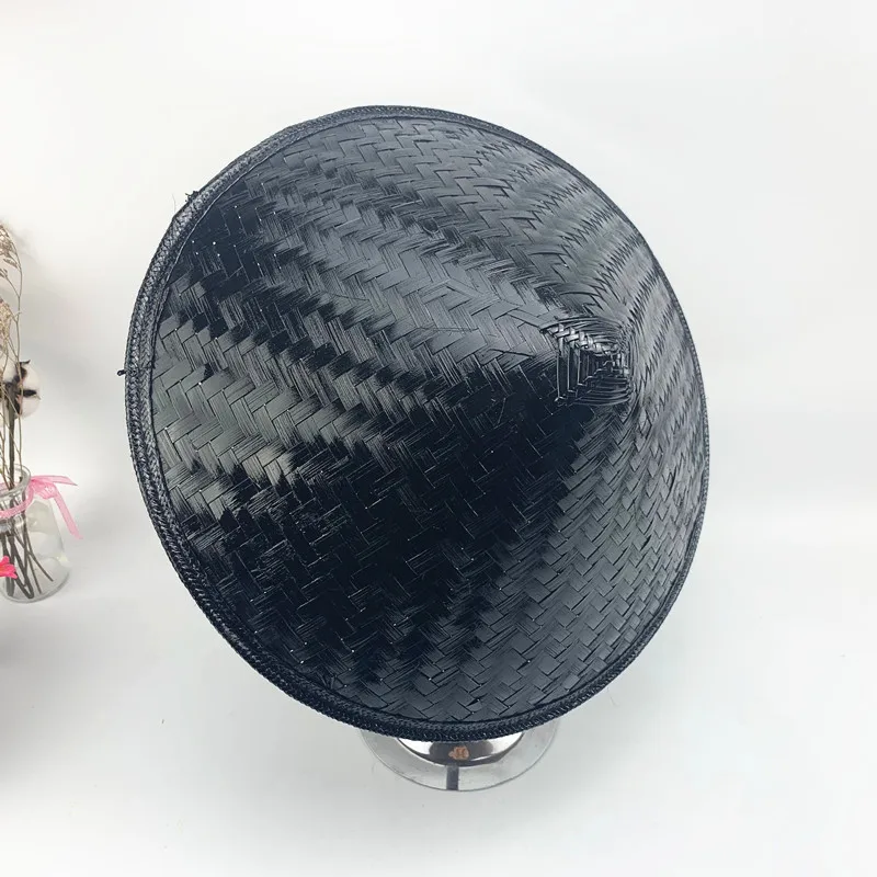 Anime Cosplay Ninja Hut Unisex Bambus Weben Rattan Hut Chinesische Kostüme Hut Samurai Kegel Dekorative Kappe Halloween Party Decor