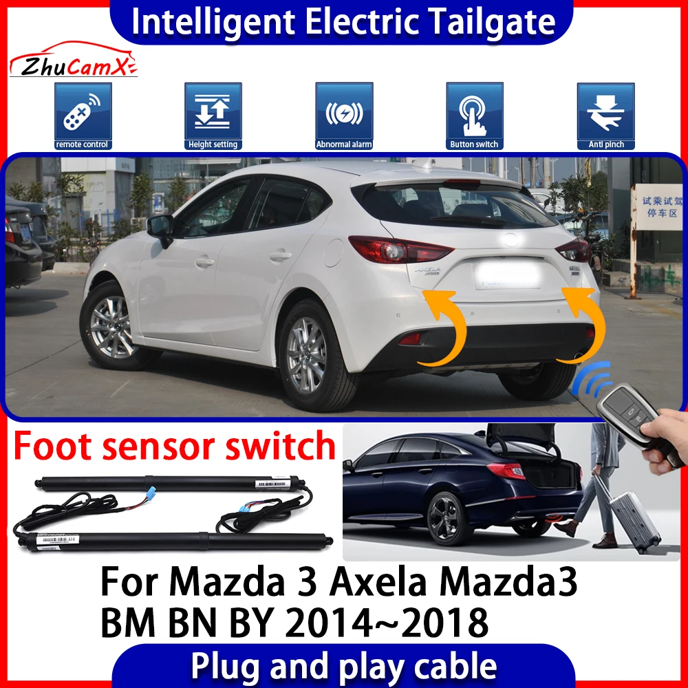 Car Automatic Lifting kit Opening Trunk Intelligent Electric Tail Gate Lift Tailgate for Mazda 3 Axela Mazda3 BM BN BY 2014~2018