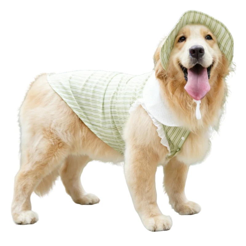 Chaleco de Verano para Perro, Sombrero para Perro, Ropa para Perros Grandes como Poodle, Schnauzer, Corgi, Border Collie, Samoyed, Husky, Labrador, Golden Retriever