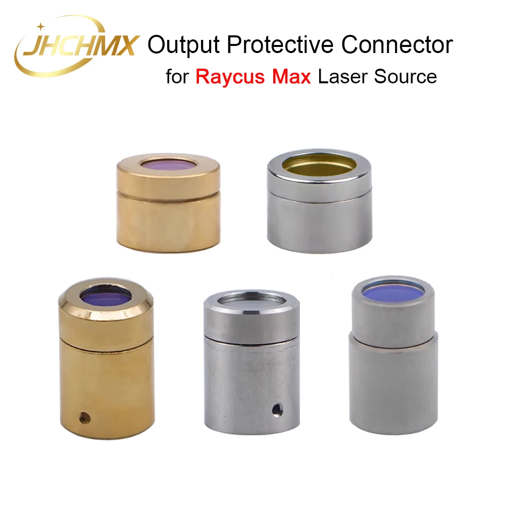 Raycus max fonte de laser de fibra lente protetora grupo conector de saída qbh tampa protetora d12.8 0-6kw para máquina a laser de fibra