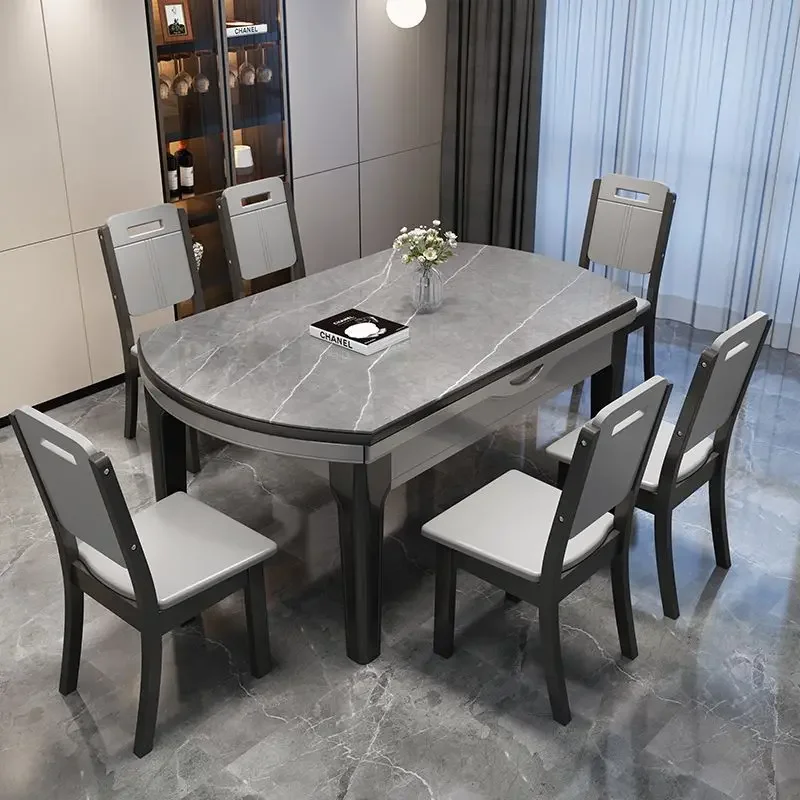 Kitchen Dining Table Sedentary Luxury Dinning Tables Sets Service Designer Modern Rooms Free Shipping Mesas De Jantar Room