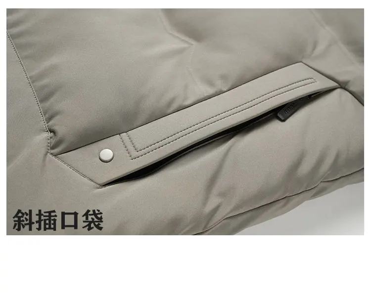 High Quality Thick Winter Men Parkas Slim Business Cold Resistant Versatile Men Casual Parkas Thick Detachable Hood Warm Coat