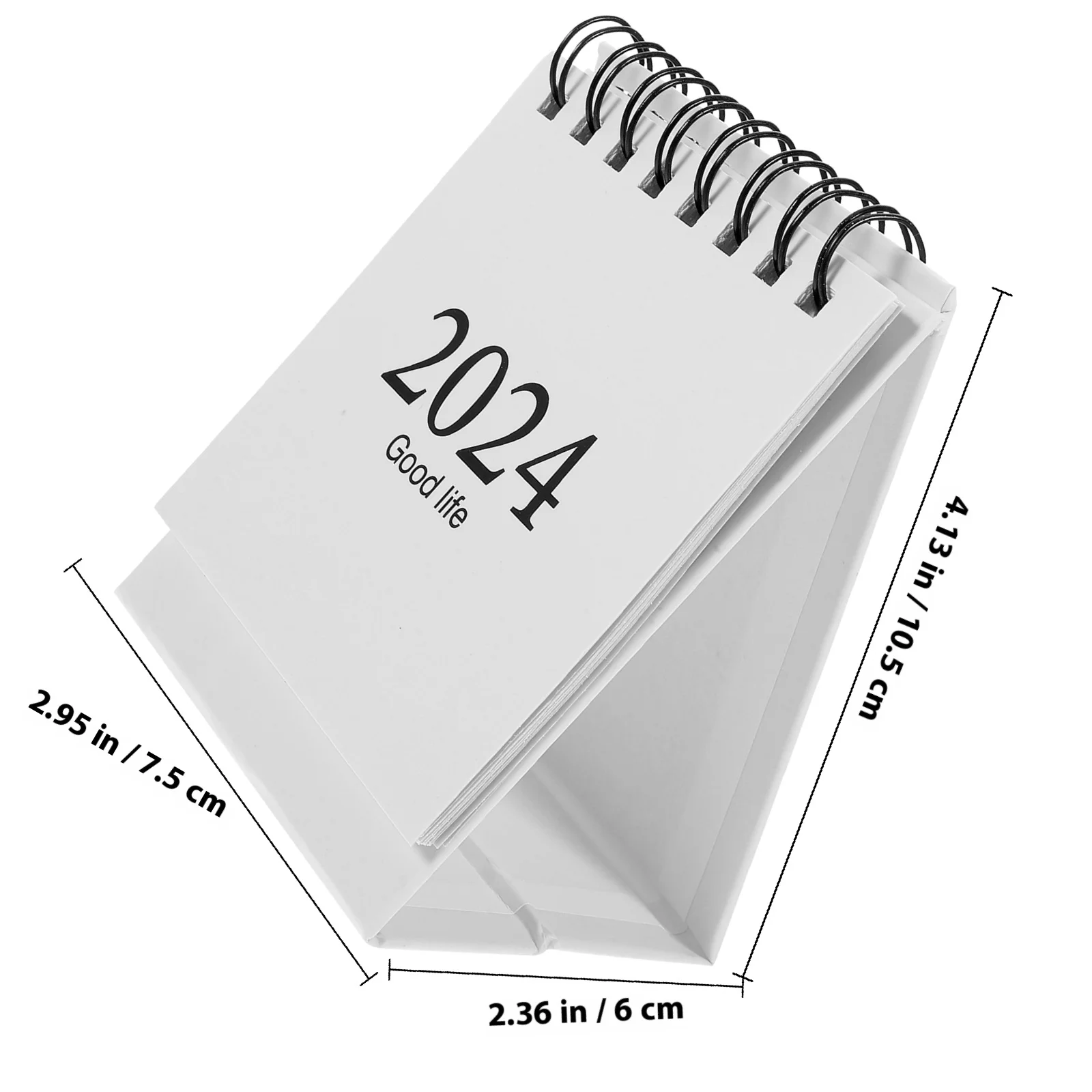 Mini Desk Calendar 2024 Small Paper Decorative Monthly Decoration Vertical Office